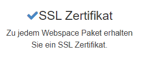 Hosting SSL Zertifikate