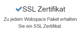 Webseiten SSL Zertifikate
