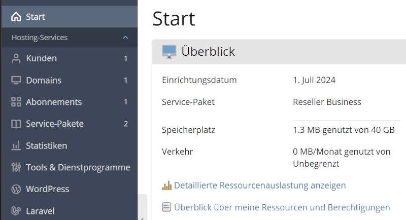 Webspace-Reseller-Webinterface Webspace-Reseller-Webinterface